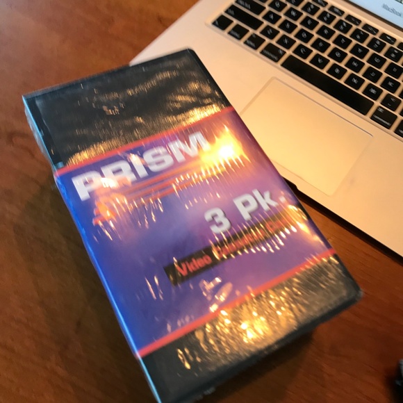 Prism 3 Pack Empty VHS Cassette Storage Cases Full Sleeve Index Labels Included - Picture 1 of 2